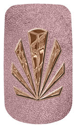 DAROYAL 602 BZ SH OR Bronze Sunburst Shimmer Orchid Background